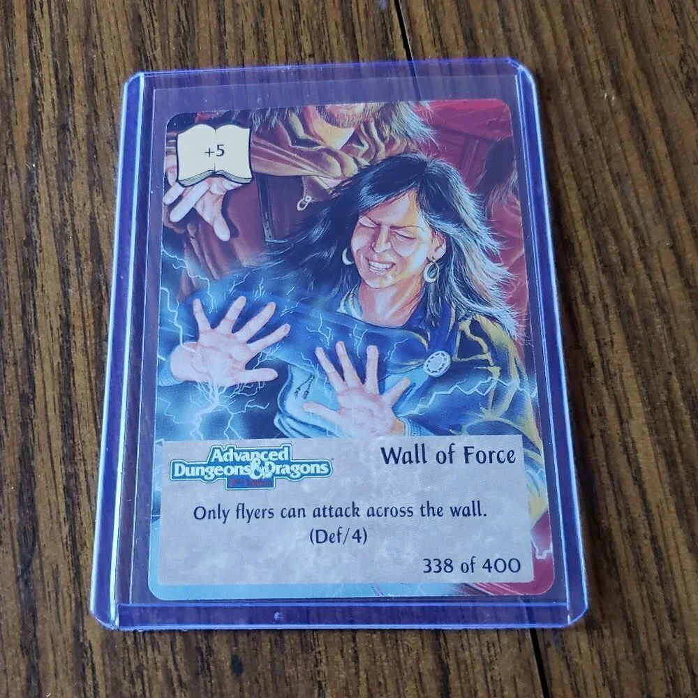 TSR Spellfire CCG 1st Ed. WALL OF FORCE Card #338 of 400 Dungeons & Dragons